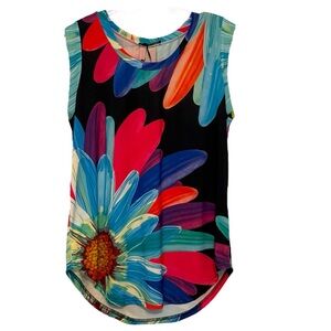 Colorful Floral Sleeveless Top